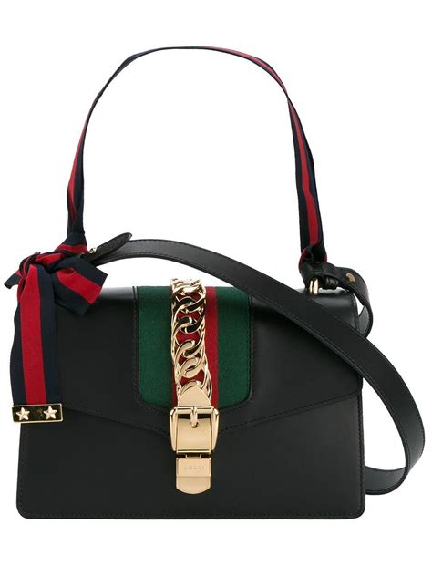 gucci handbag sylvie ribbon|gucci sylvie leather shoulder bag.